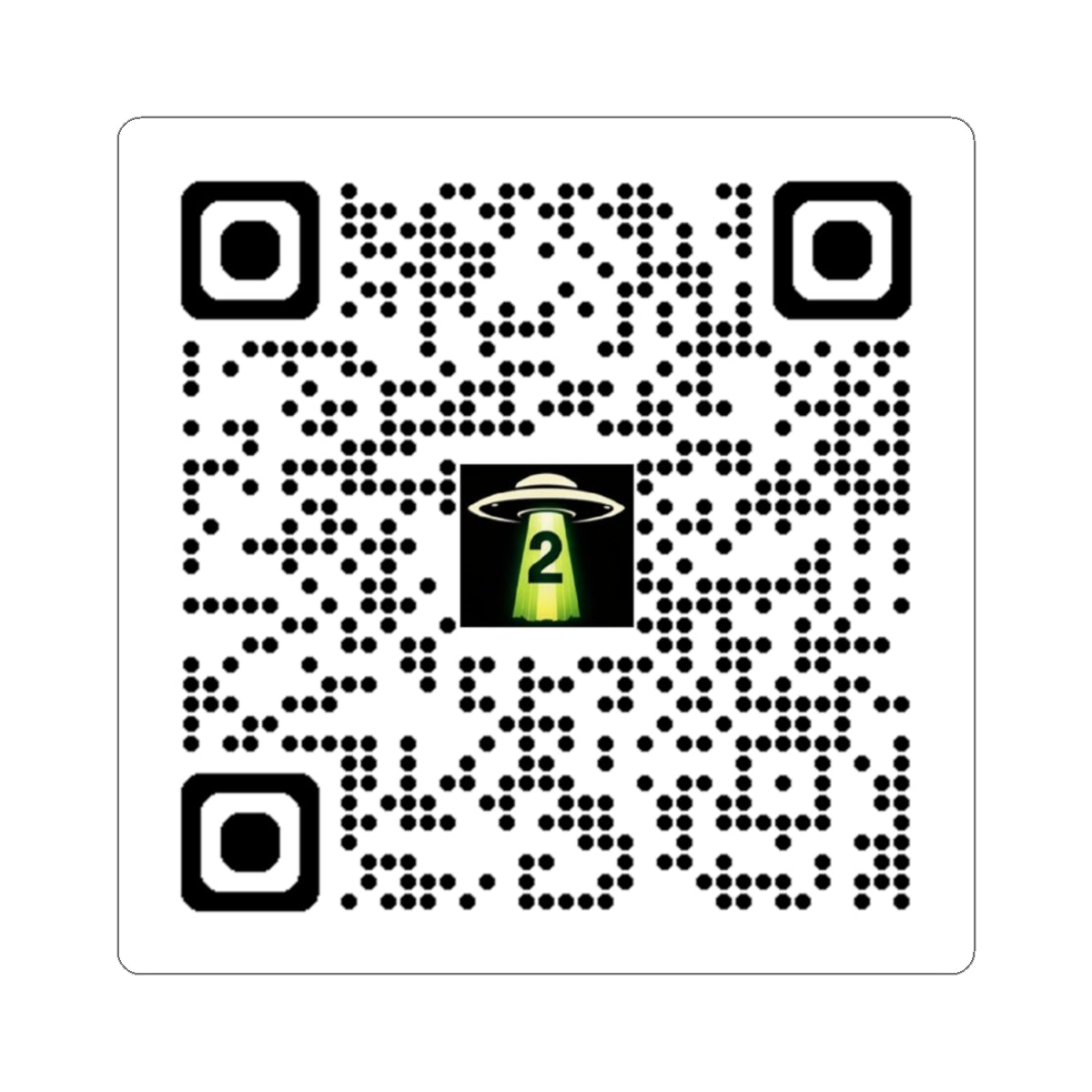 WNT2BLV QR Code Sticker