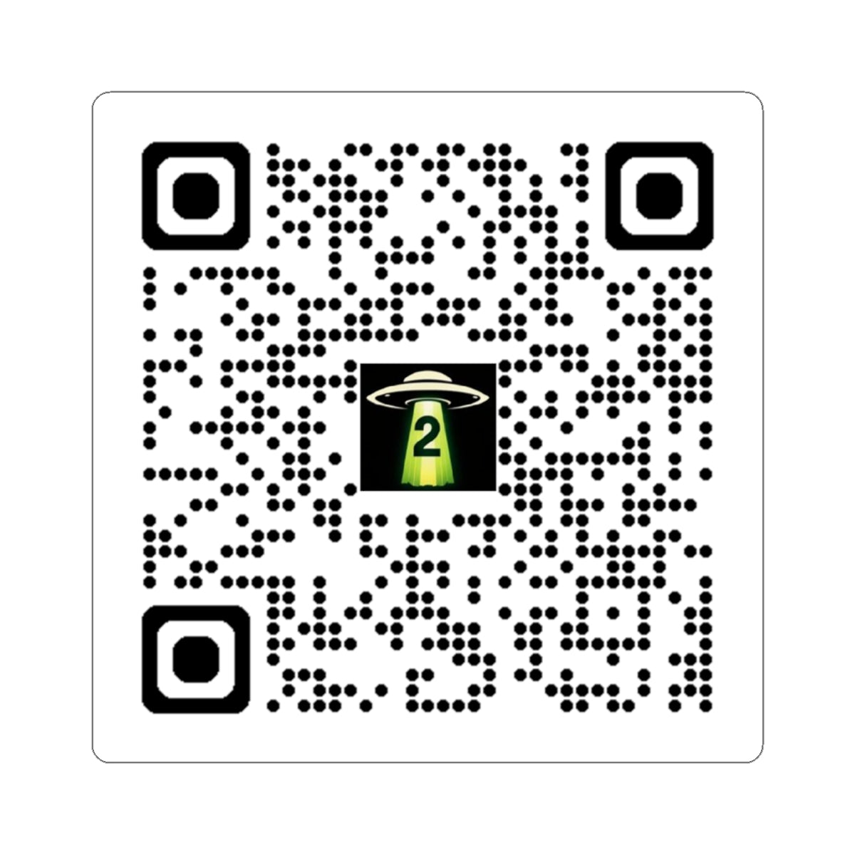 WNT2BLV QR Code Sticker